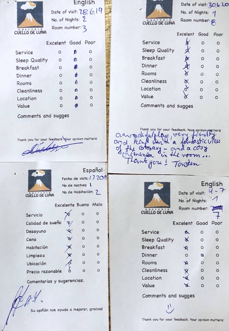 Hotel Cuello de Luna Cotopaxi - real reviews from real clients