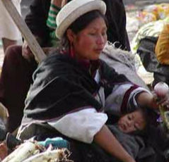 Indigenous weekly market Saquisili, Cotopaxi