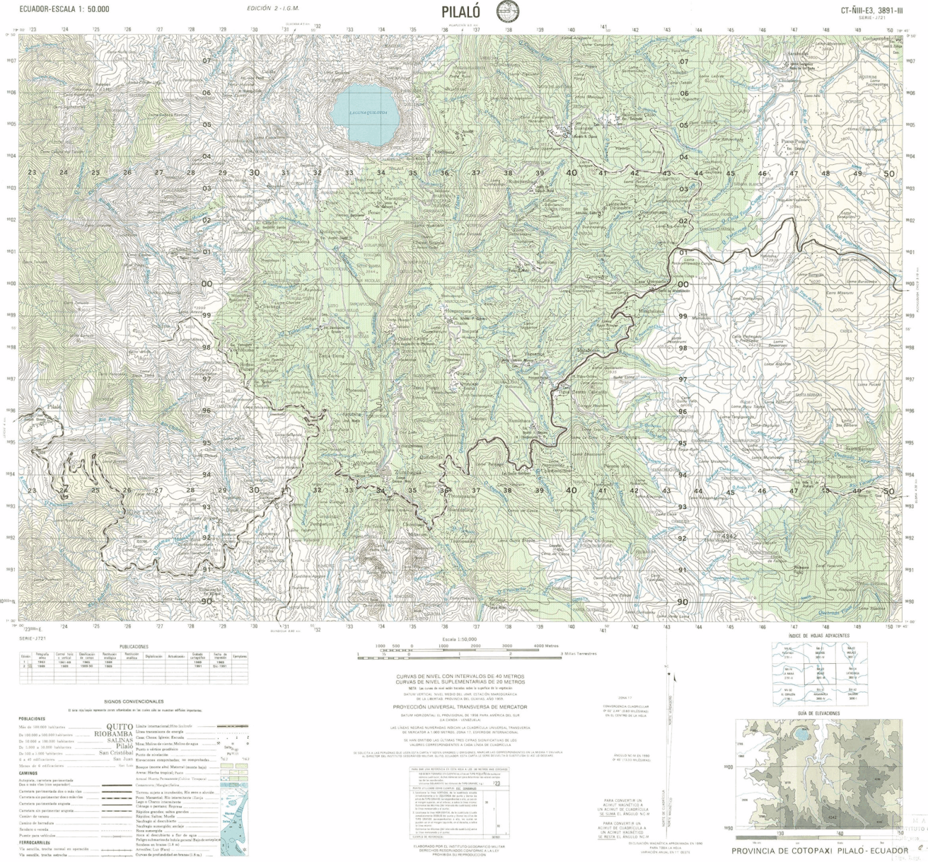 Zumbahua Quilotoa Map