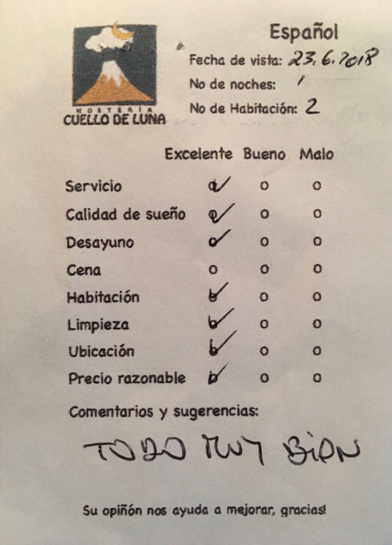 Hotel Cuello de Luna Cotopaxi - real reviews from real clients